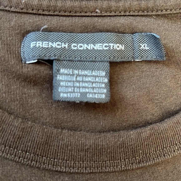 French connection Xl mens tee brown - Picture 2 of 2